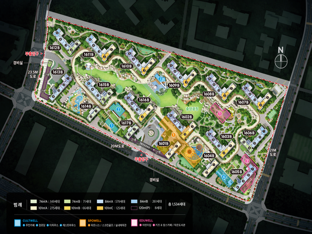 검단센트레빌 단지배치도